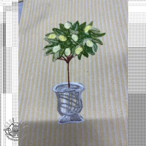 Tkanina dekoracyjna DOBBY Colored stripe lavender