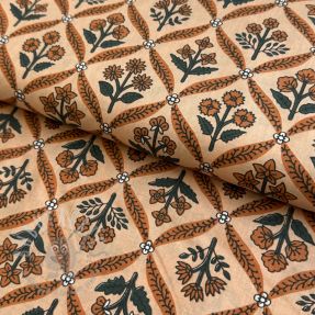 Bawełniana tkanina HANDCRAFTED BLOCK-PRINTED COTTON