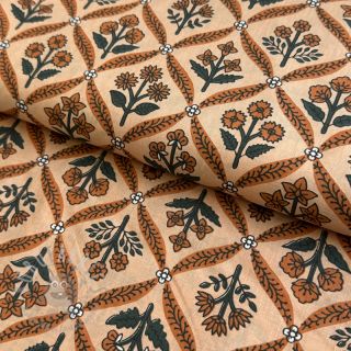 Bawełniana tkanina HANDCRAFTED BLOCK-PRINTED COTTON
