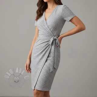 Dzianina swetrowa Angora honey light grey