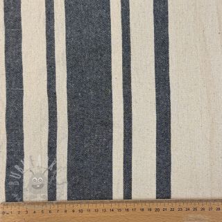 Tkanina dekoracyjna Bernadette stripe indigo