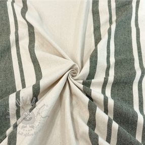Tkanina dekoracyjna Bernadette stripe kaki