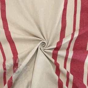 Tkanina dekoracyjna Bernadette stripe rouge