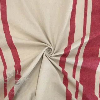 Tkanina dekoracyjna Bernadette stripe rouge