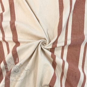 Tkanina dekoracyjna Bernadette stripe terracotta
