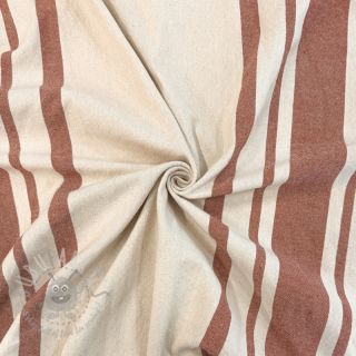 Tkanina dekoracyjna Bernadette stripe terracotta