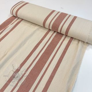 Tkanina dekoracyjna Bernadette stripe terracotta