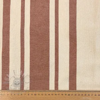 Tkanina dekoracyjna Bernadette stripe terracotta