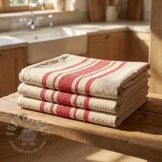 Tkanina dekoracyjna Bernadette stripe rouge
