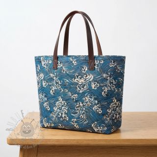 Tkanina dekoracyjna jacquard Swell allover bleu