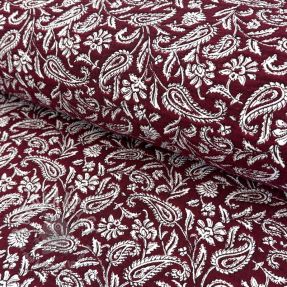 Tkanina dekoracyjna jacquard Mumbai allover bordeaux