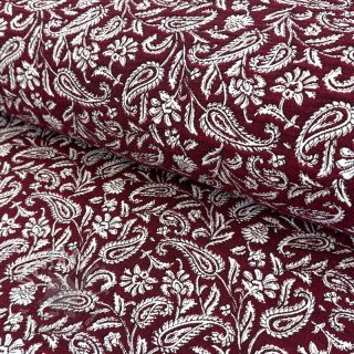 Tkanina dekoracyjna jacquard Mumbai allover bordeaux