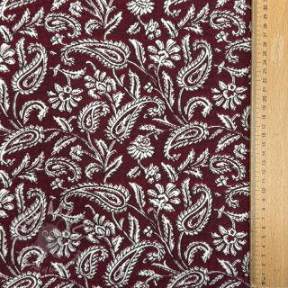 Tkanina dekoracyjna jacquard Mumbai allover bordeaux