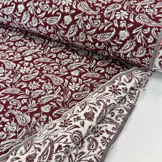Tkanina dekoracyjna jacquard Mumbai allover bordeaux