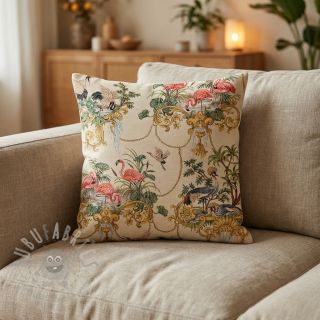 Tkanina dekoracyjna GOBELIN premium Flamingo Luxury