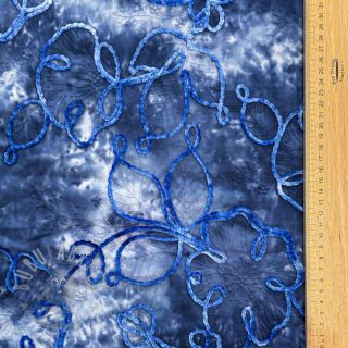 Bawełniana tkanina TIE DYE Chenille ela design C