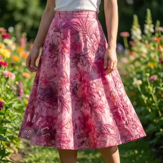 Bawełniana tkanina TIE DYE Chenille manon design C