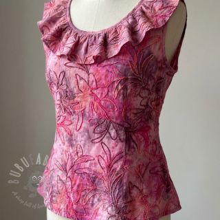 Bawełniana tkanina TIE DYE Chenille manon design C