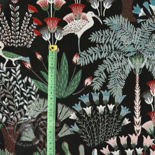 Tkanina dekoracyjna jacquard Botanic Paradise Bird