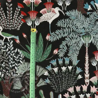 Tkanina dekoracyjna jacquard Botanic Paradise Bird