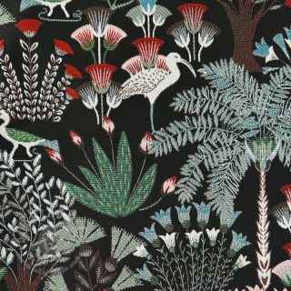 Tkanina dekoracyjna jacquard Botanic Paradise Bird