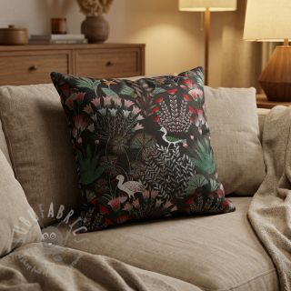 Tkanina dekoracyjna jacquard Botanic Paradise Bird