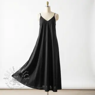 Bawełniana tkanina WASHED black
