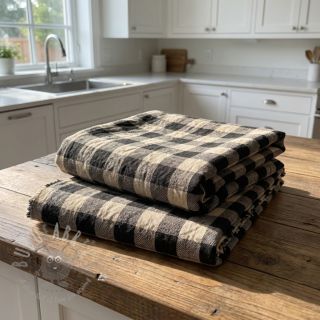 Tkanina dekoracyjna Celestin lin noir