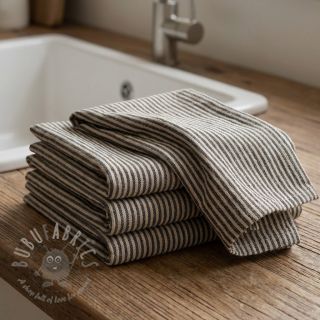 Tkanina dekoracyjna Simone lin noir