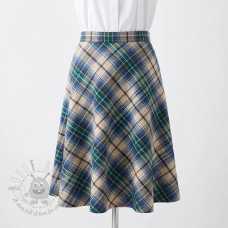 Bawełniana tkanina YARN DYED CHECK BRUSHED blue