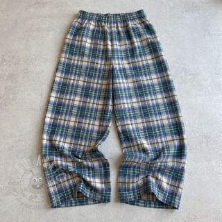 Bawełniana tkanina YARN DYED CHECK BRUSHED blue