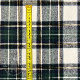 Bawełniana tkanina YARN DYED CHECK BRUSHED Daniel ecru navy