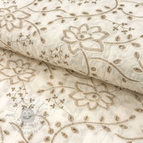 Bawełniana tkanina VOILE EMBROIDERY Kiara off white
