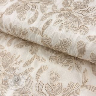 Bawełniana tkanina VOILE EMBROIDERY Kim off white