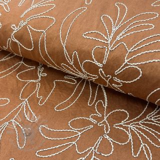 Zamsz stretch Tape flower cinnamon