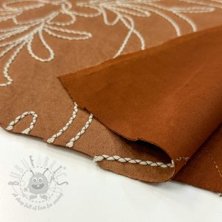 Zamsz stretch Tape flower cinnamon