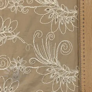 Bawełniana tkanina VOILE EMBROIDERY Kokka natural