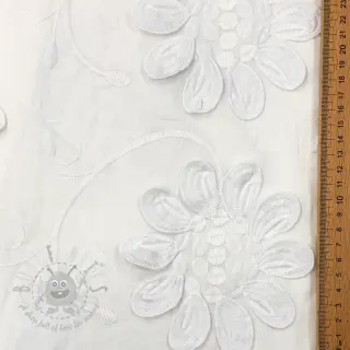 Bawełniana tkanina EMBROIDERY Bellagio white