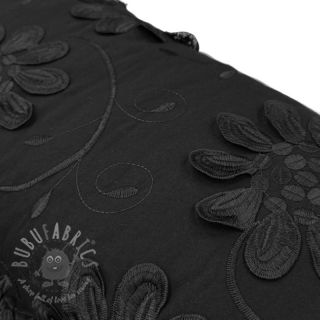 Bawełniana tkanina EMBROIDERY Bellagio black
