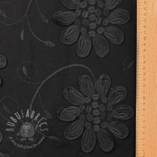 Bawełniana tkanina EMBROIDERY Bellagio black