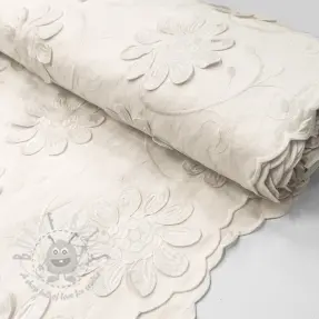 Bawełniana tkanina EMBROIDERY Bellagio off white
