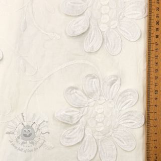 Bawełniana tkanina EMBROIDERY Bellagio off white