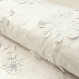 Bawełniana tkanina EMBROIDERY Bellagio off white