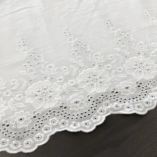 Bawełniana tkanina EMBROIDERY Leon border