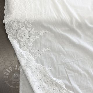 Bawełniana tkanina EMBROIDERY Leon border