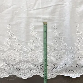 Bawełniana tkanina EMBROIDERY Leon border