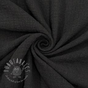 Bawełniana tkanina SLUB WASHED black