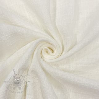 Bawełniana tkanina SLUB WASHED off white
