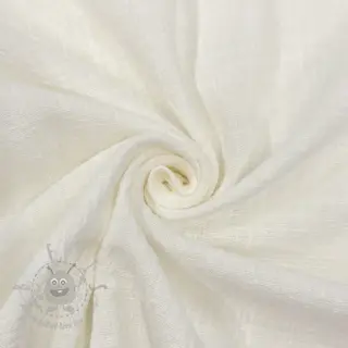 Bawełniana tkanina SLUB WASHED off white