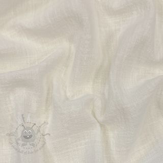 Bawełniana tkanina SLUB WASHED off white